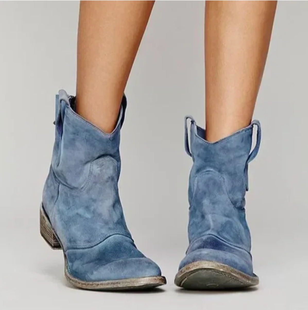 Botas de gamuza mujer, estilo western y sofisticado