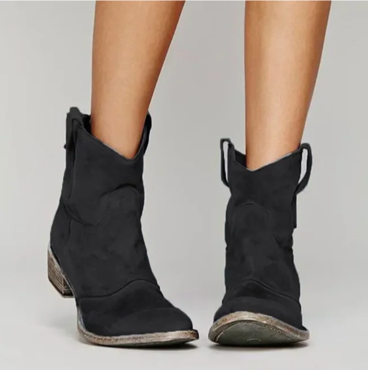 Botas de gamuza mujer, estilo western y sofisticado