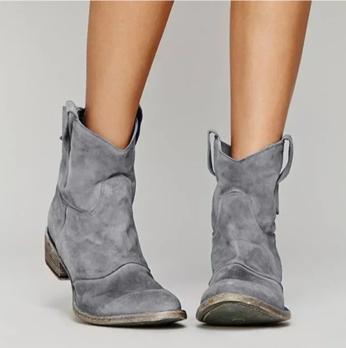 Botas de gamuza mujer, estilo western y sofisticado
