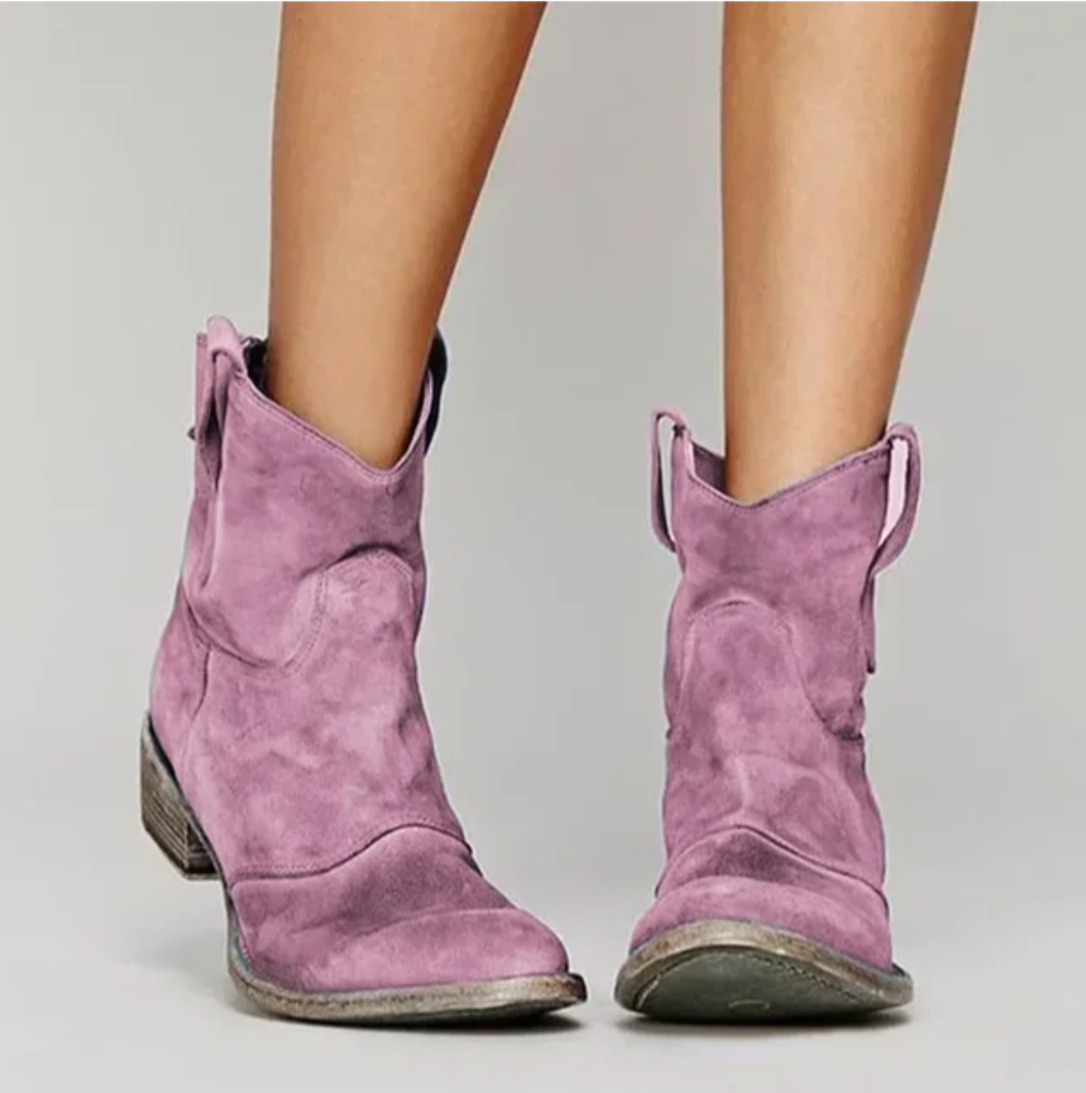 Botas de gamuza mujer, estilo western y sofisticado