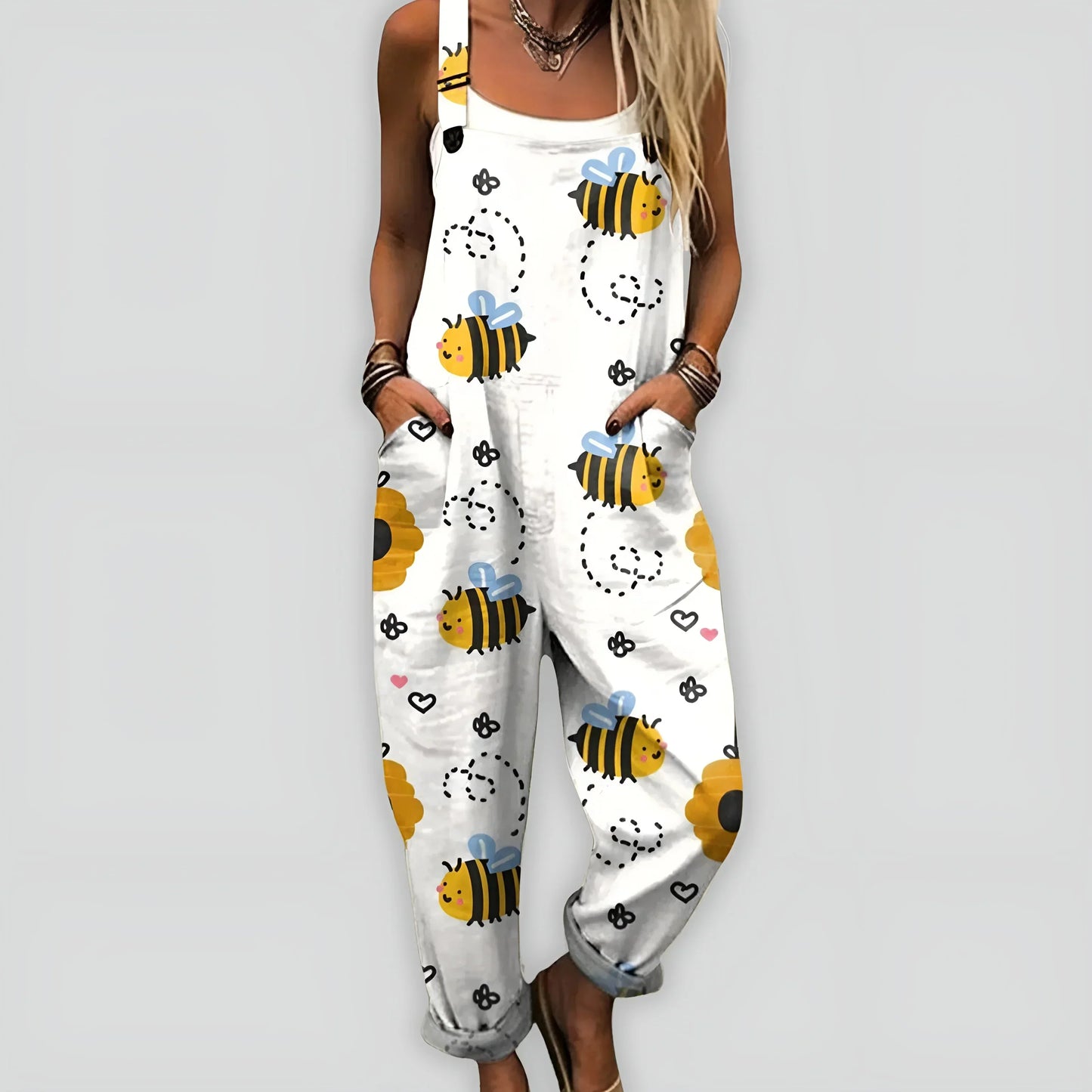 Jumpsuit mujer cómodo suelto elegante primavera-verano