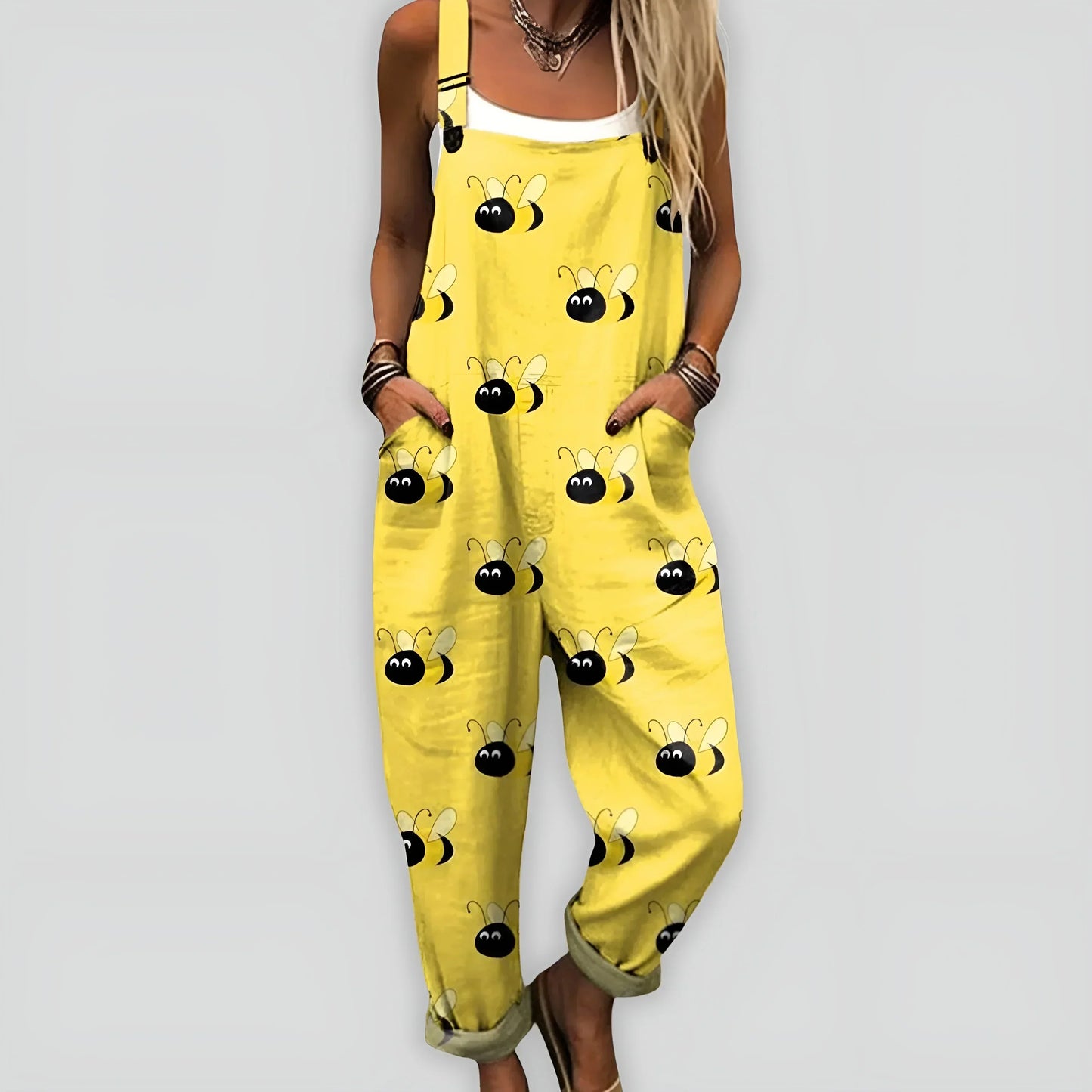 Jumpsuit mujer cómodo suelto elegante primavera-verano