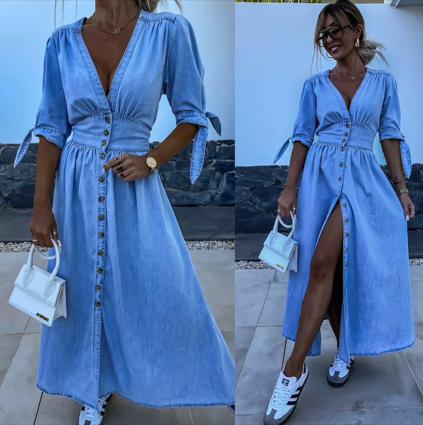 Vestido Denim Mujer – Ligero y Perfecto para Primavera y Verano