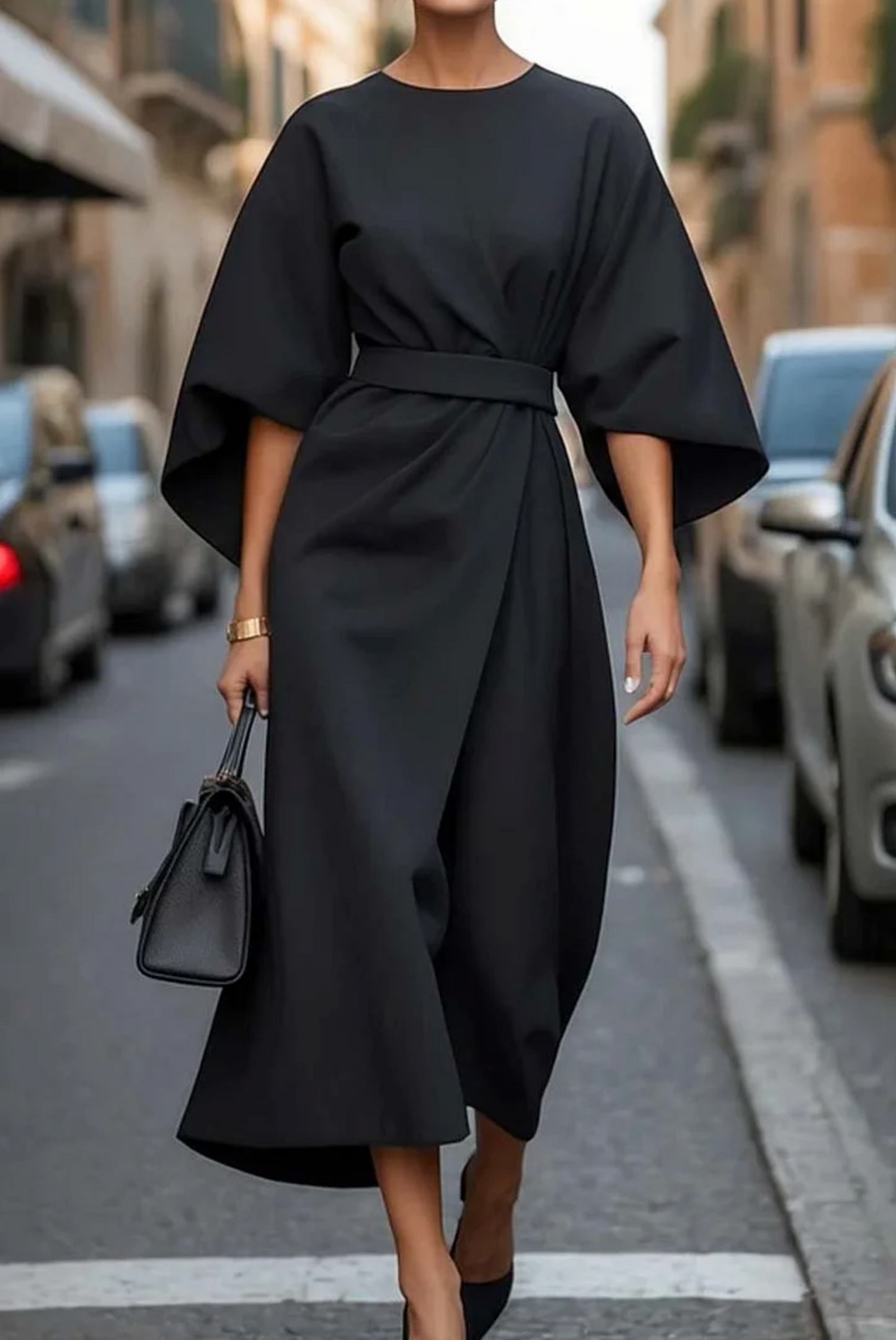 Sevilla | Elegante maxivestido con cinturón