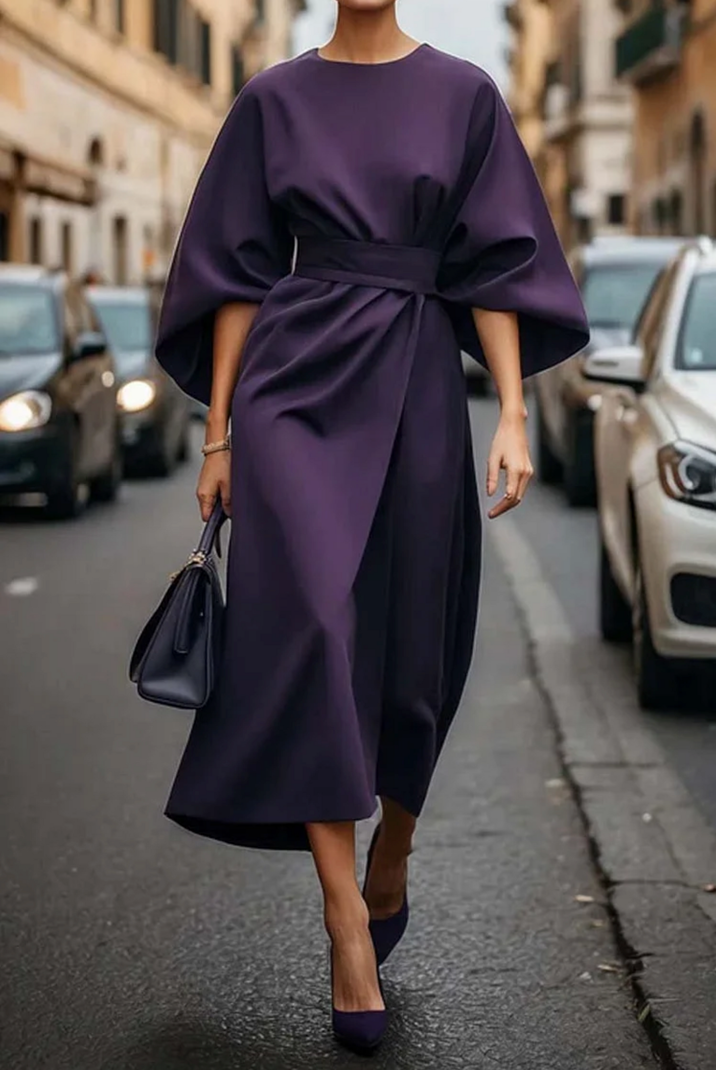 Sevilla | Elegante maxivestido con cinturón
