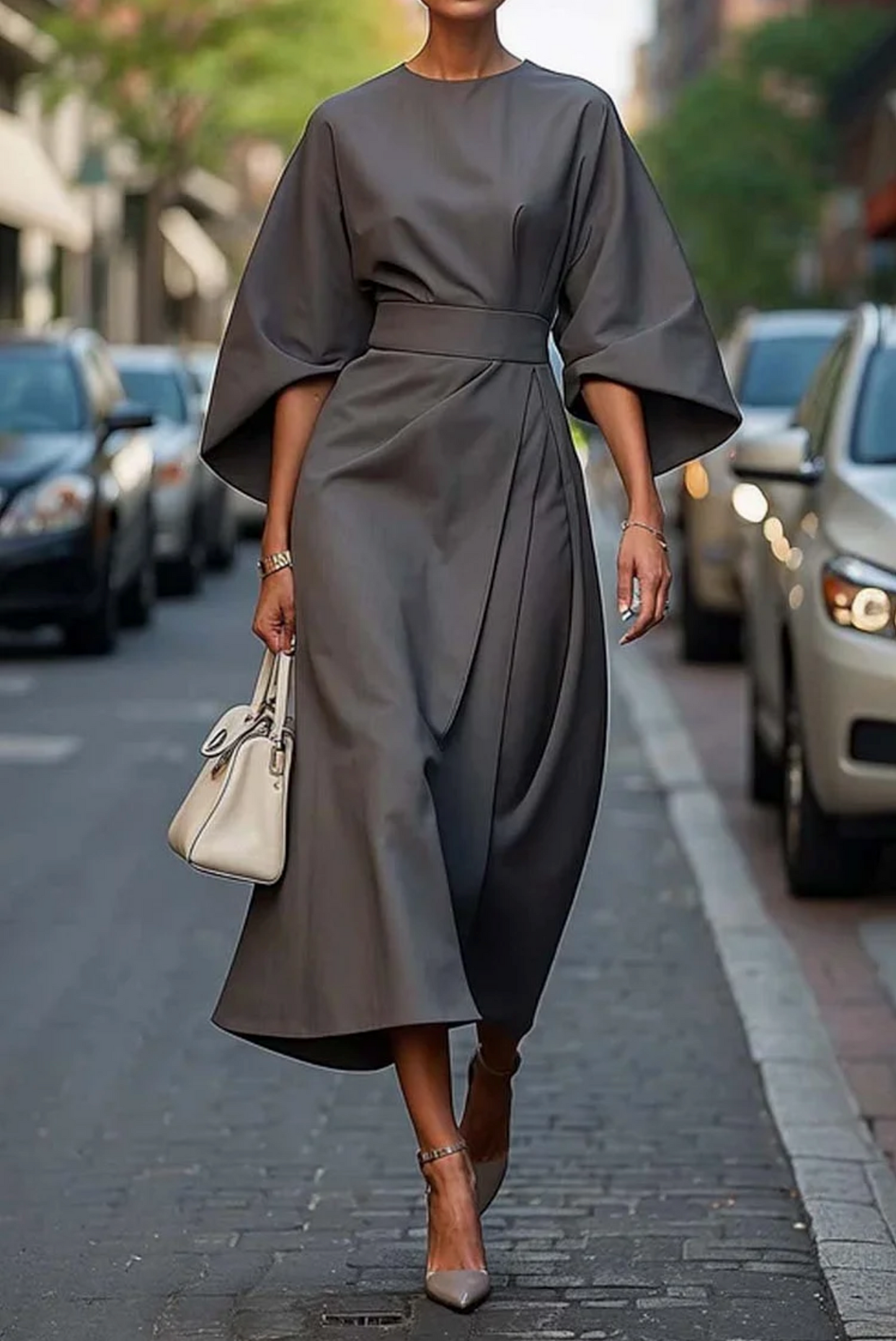 Sevilla | Elegante maxivestido con cinturón