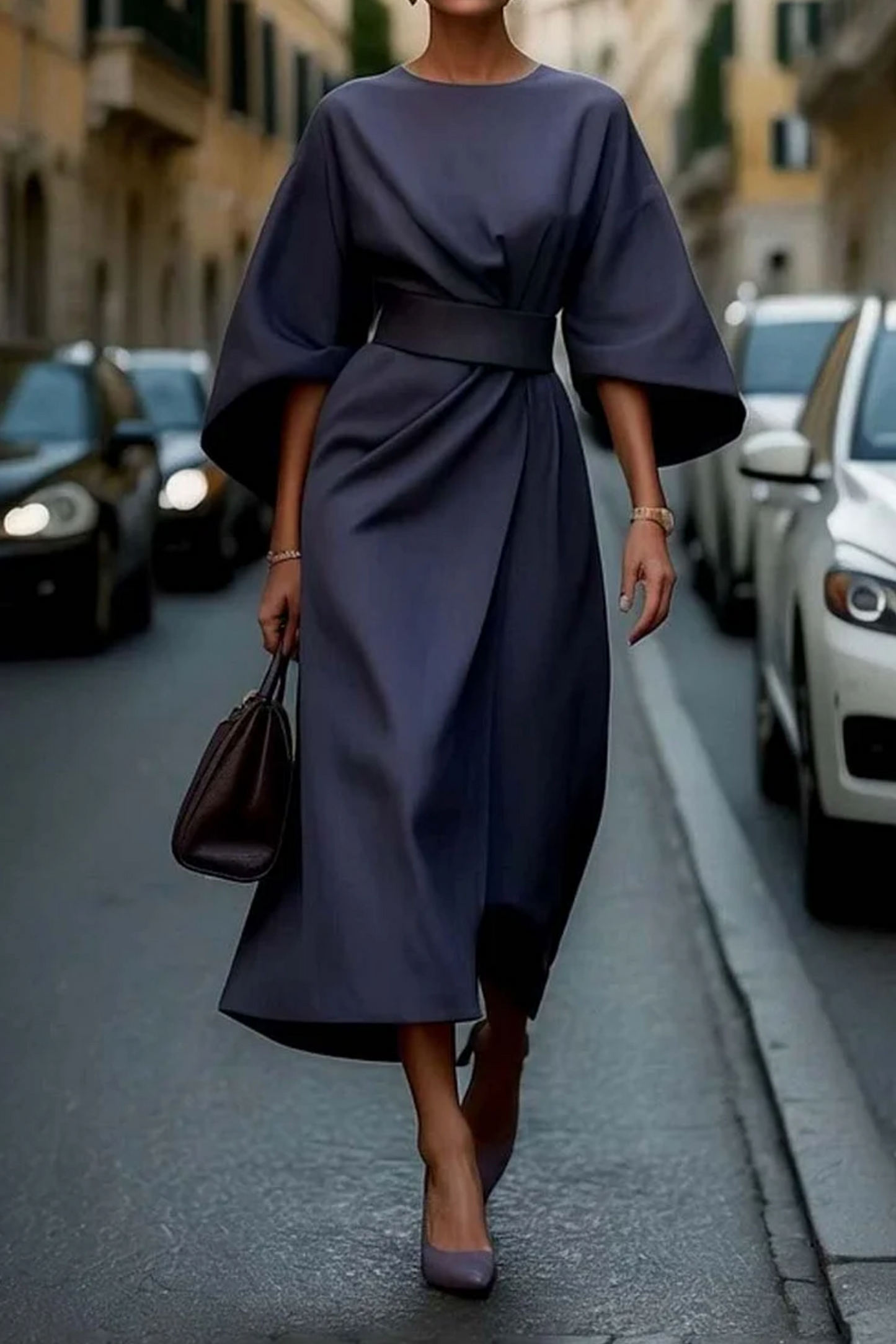 Sevilla | Elegante maxivestido con cinturón