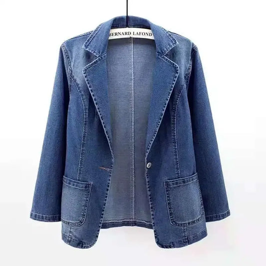 Chaqueta Mujer – Estilo Denim Sofisticado para Oficina o Salidas