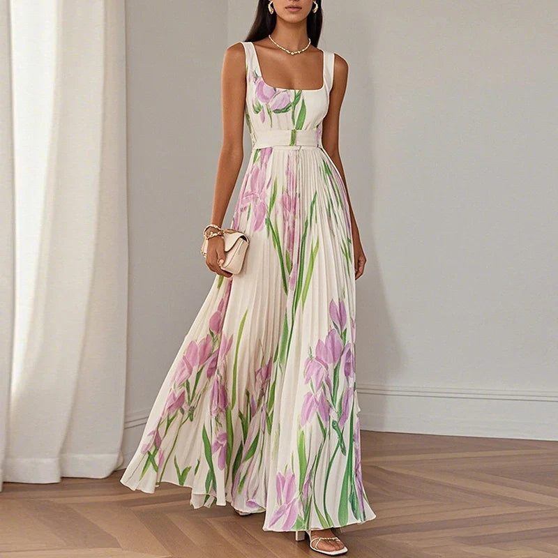 Vestido floral elegante, moderno y versáti