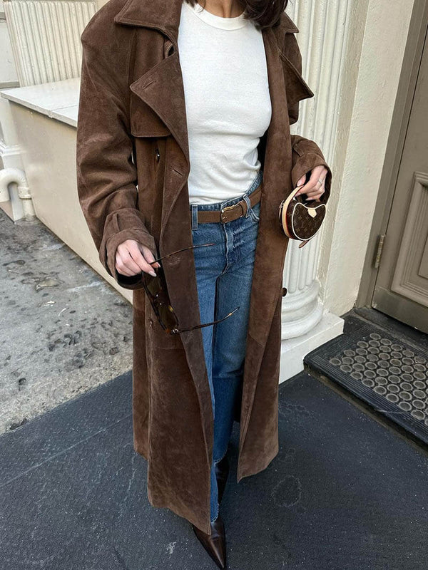 Abrigo largo mujer couture, cómodo y moderno para temporada fría