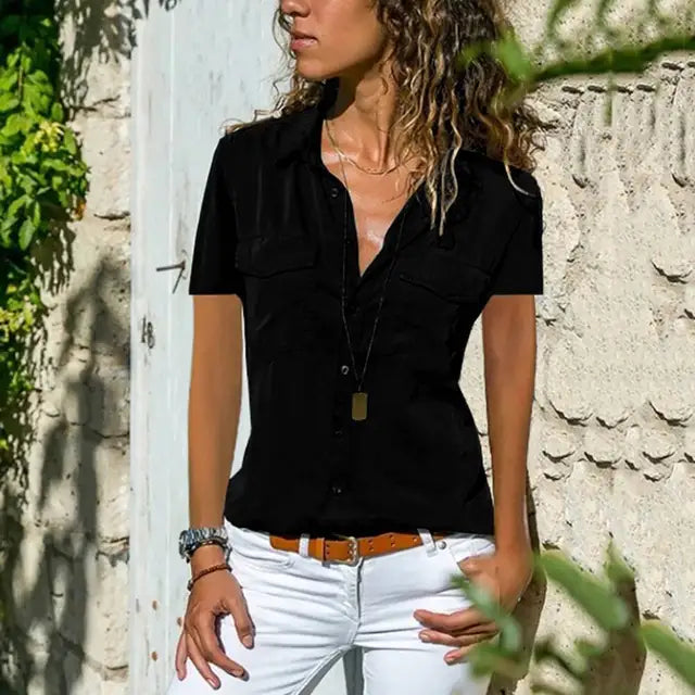 Camisa femenina ligera casual y moderna para diario