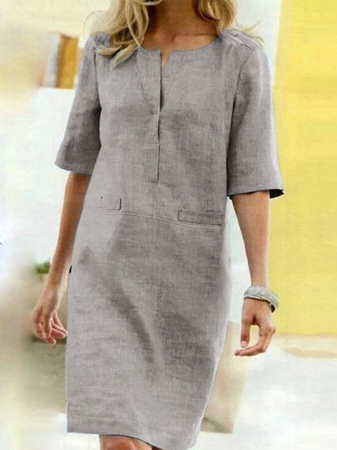 Vestido corto mujer, cómodo y moderno para días cálidos