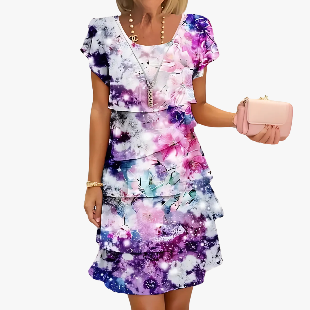 Vestido floral maxi mujer moderno chic casual y formal