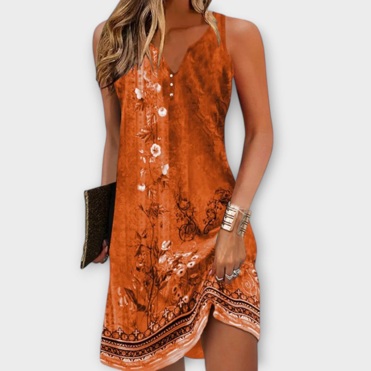 Vestido mujer elegante midi ligero y versátil casual chic