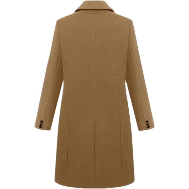 Abrigo elegante para mujer: largo, estiloso y atemporal.