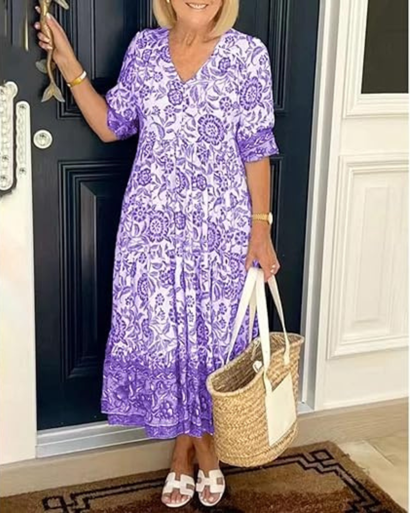 Abia | Elegante vestido de verano de algodón