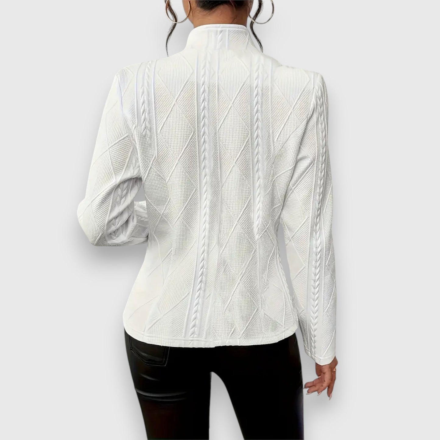 Blazer artesanal mujer elegante ligero y sofisticado paseo