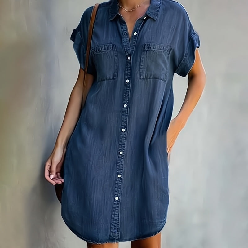 Vestido vaquero femenino, estiloso y perfecto para primavera y verano