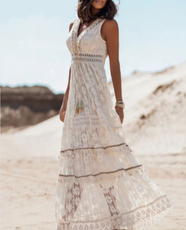 Abagail | Vestido bohemio de lujo