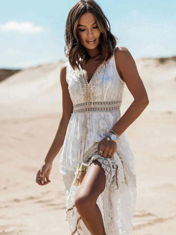 Abagail | Vestido bohemio de lujo