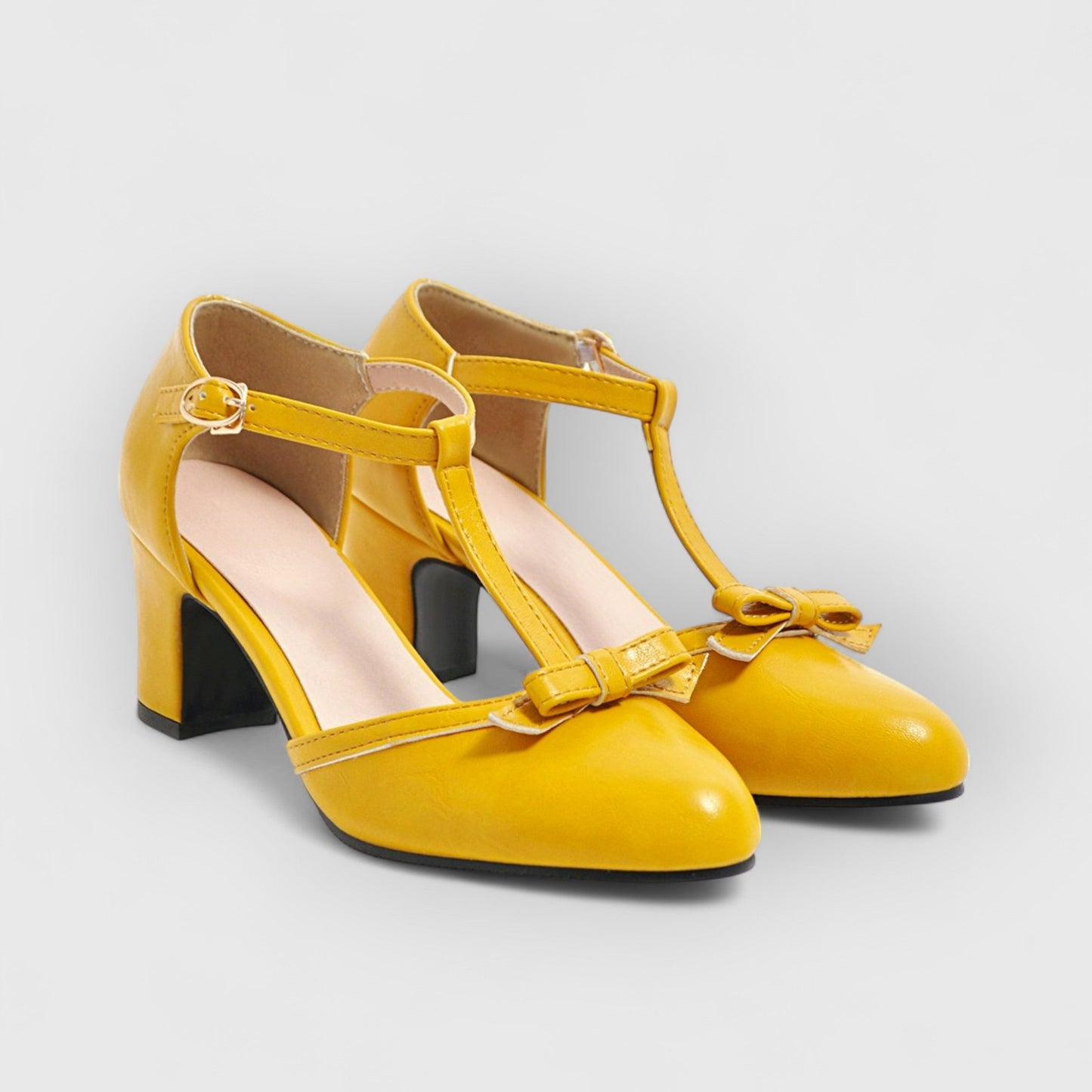 Zapatos mujer ortopédicos elegantes retro con lazo suaves y ligeros