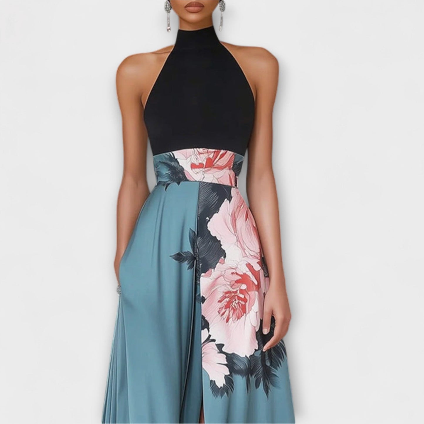 Lexi | Maxivestido floral de línea A