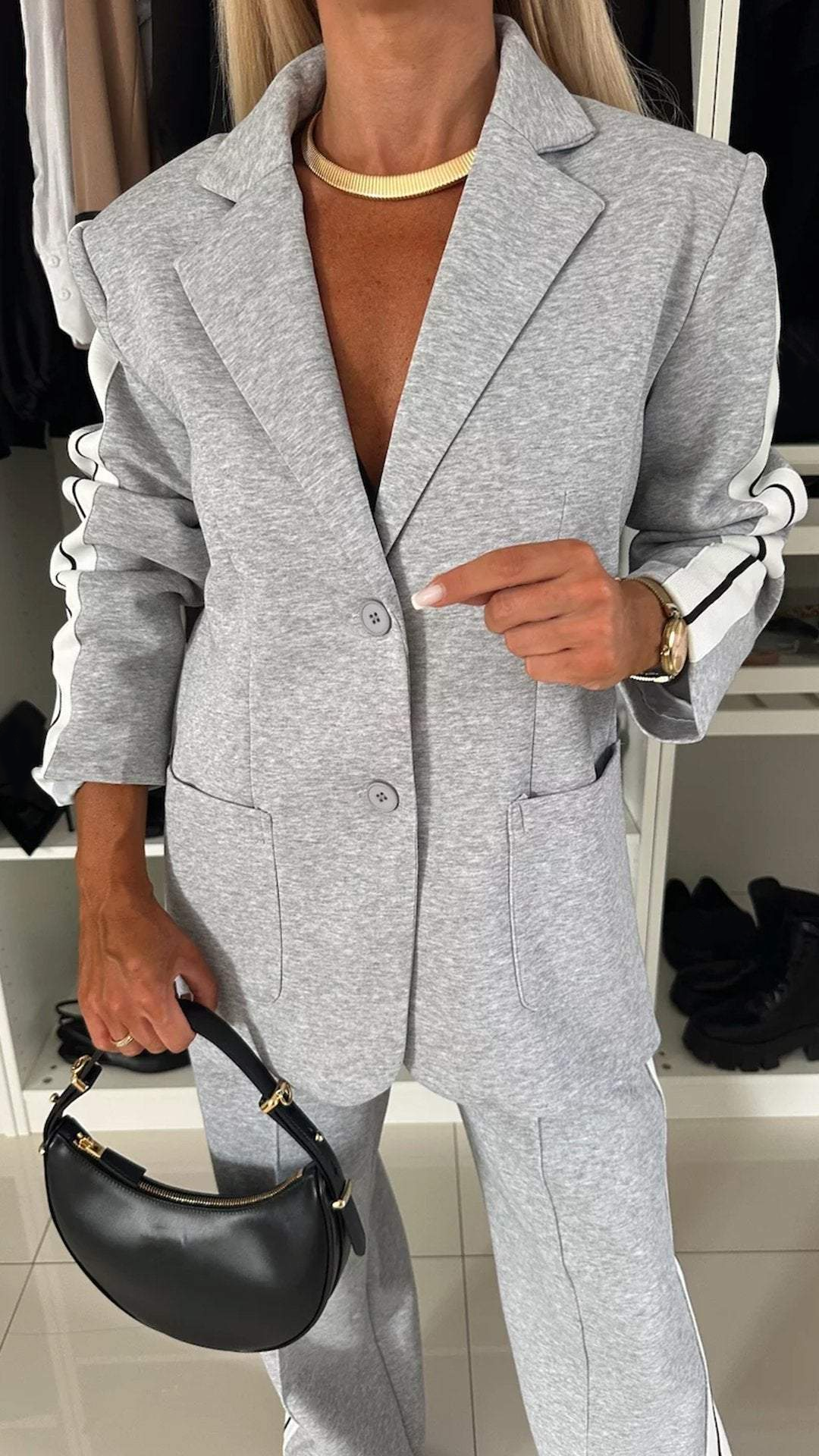 Conjunto elegante mujer diario estilo business casual moderno