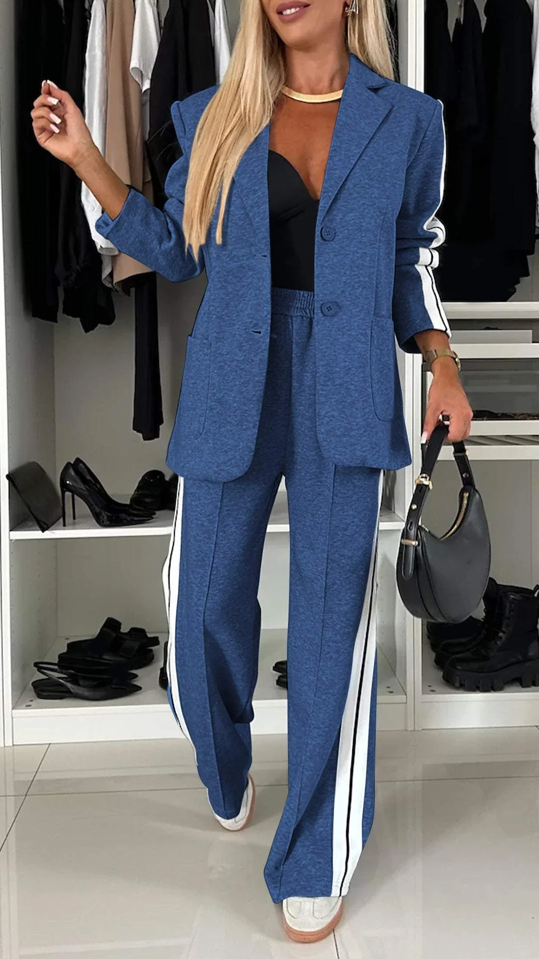 Conjunto elegante mujer diario estilo business casual moderno