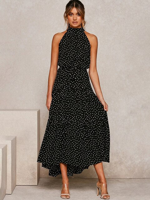 Vestido de mujer con cuello, ligero y perfecto
