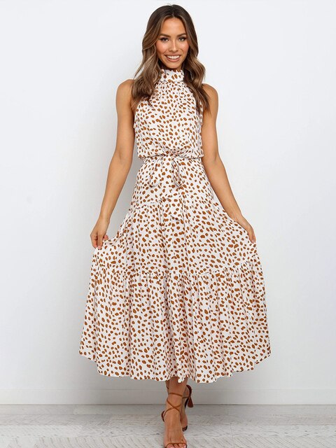 Vestido de mujer con cuello, ligero y perfecto