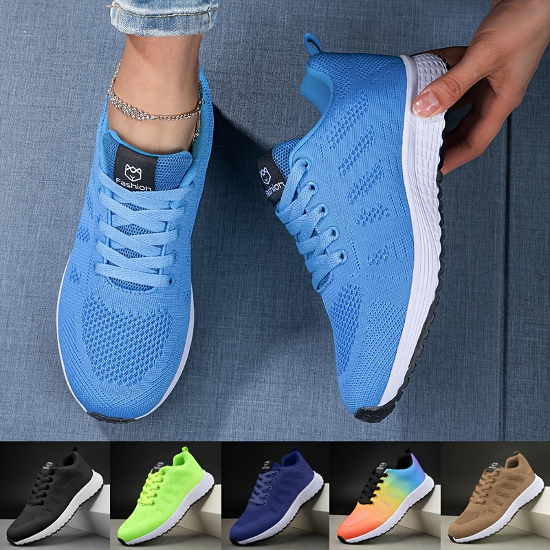 Zapatillas ligeras para mujer: transpirables y con amortiguación para hacer ejercicio físico.