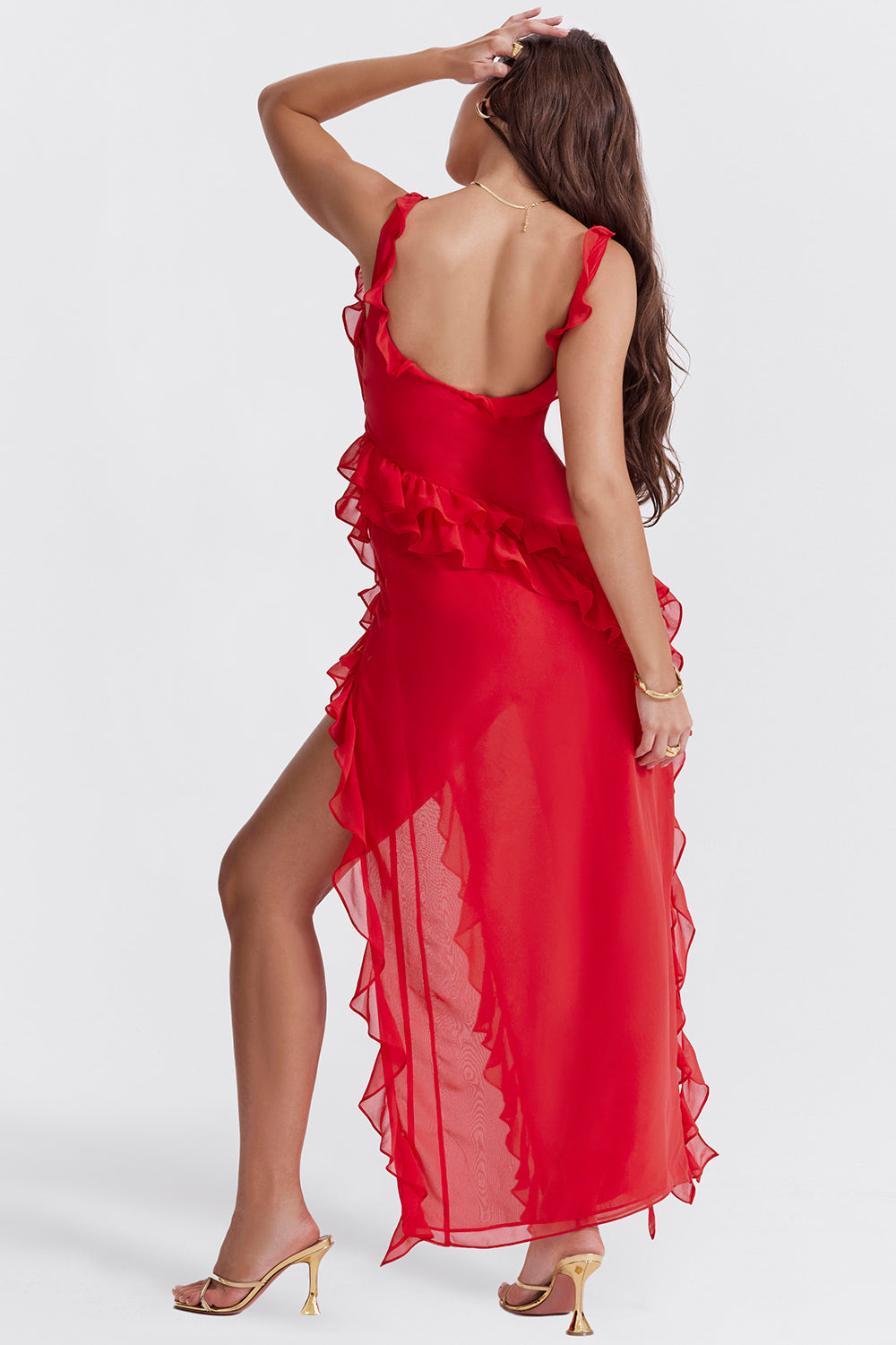 Vestido Elegante Mujer – Diseño Aireado con Volantes y Estilo Moderno