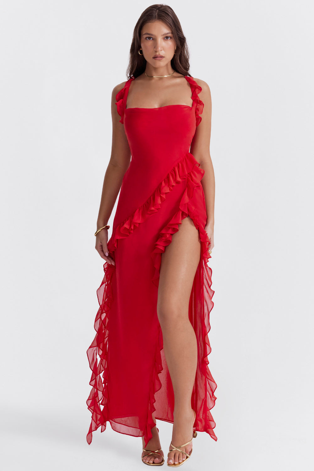 Vestido Elegante Mujer – Diseño Aireado con Volantes y Estilo Moderno