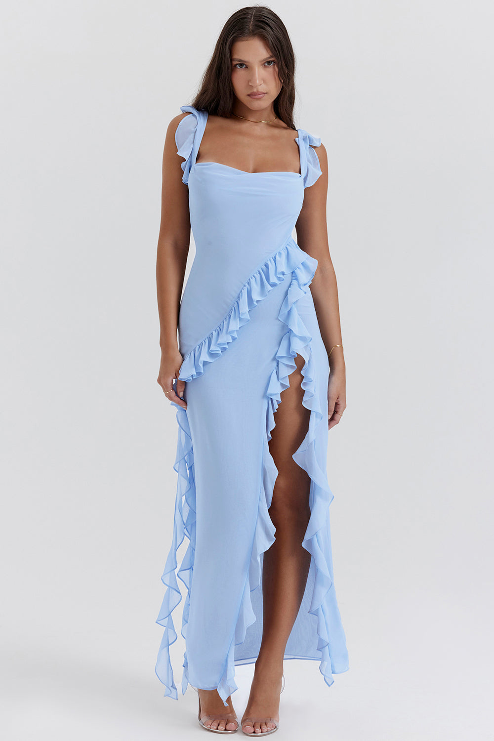 Vestido Elegante Mujer – Diseño Aireado con Volantes y Estilo Moderno