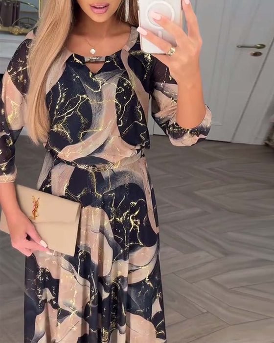 Vestido mujer estilo fluido, sofisticado y refinado para primavera