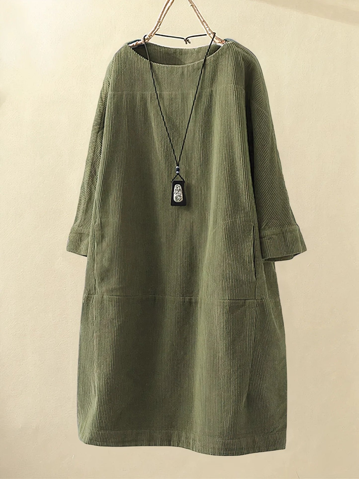 Vestido Casual Mujer – Túnica de Pana, Cómodo y Versátil