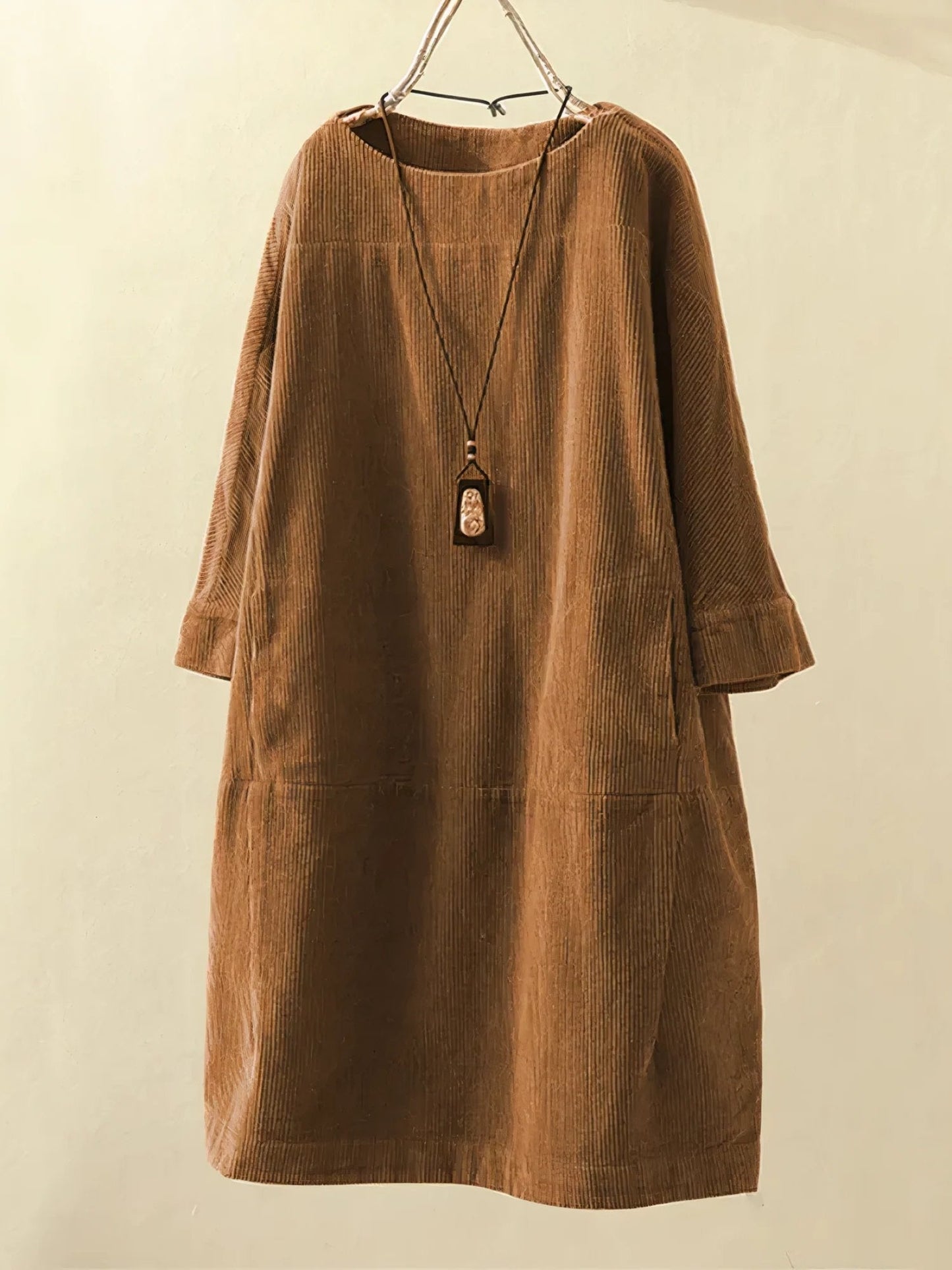 Vestido Casual Mujer – Túnica de Pana, Cómodo y Versátil