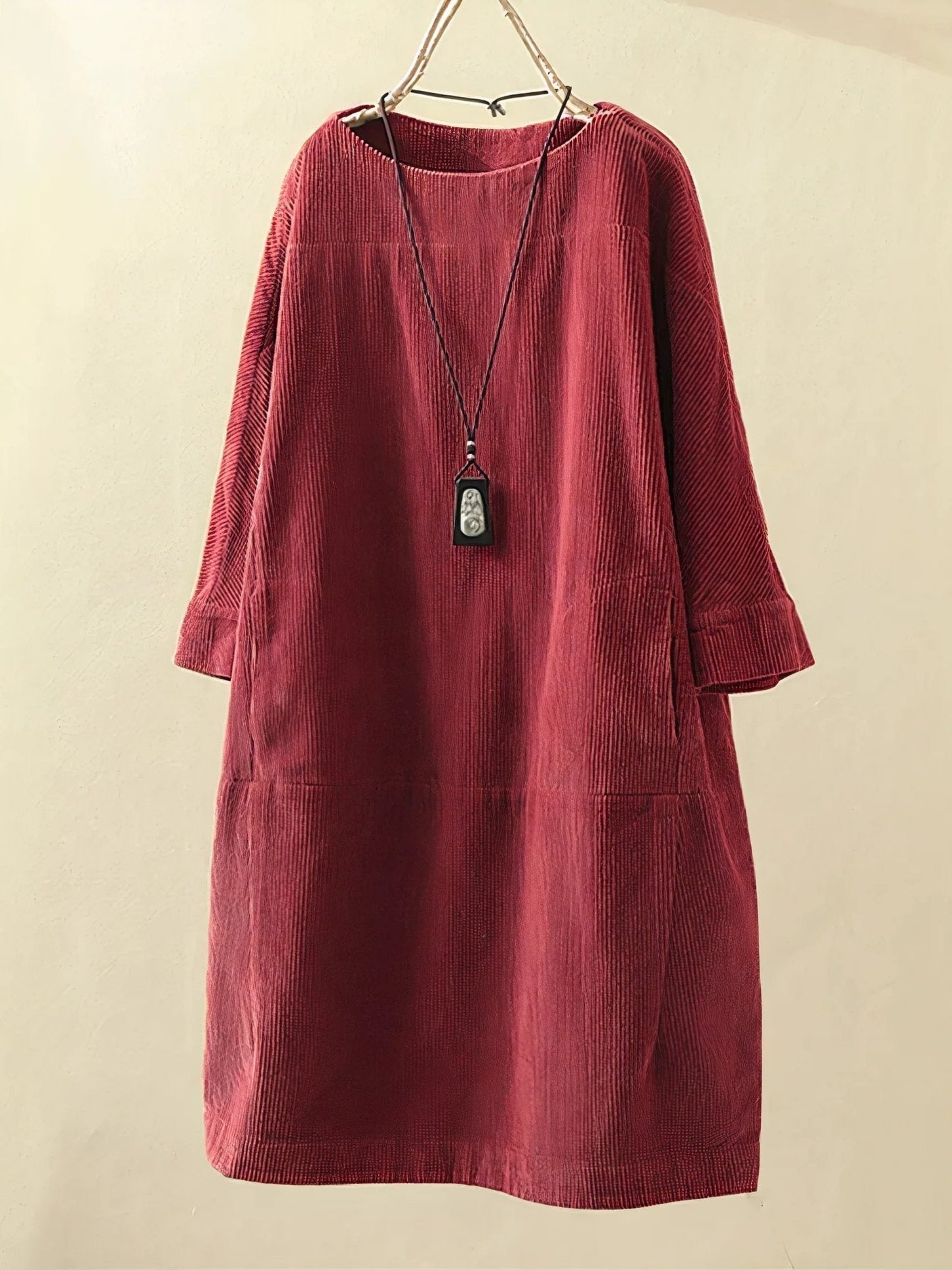 Vestido Casual Mujer – Túnica de Pana, Cómodo y Versátil