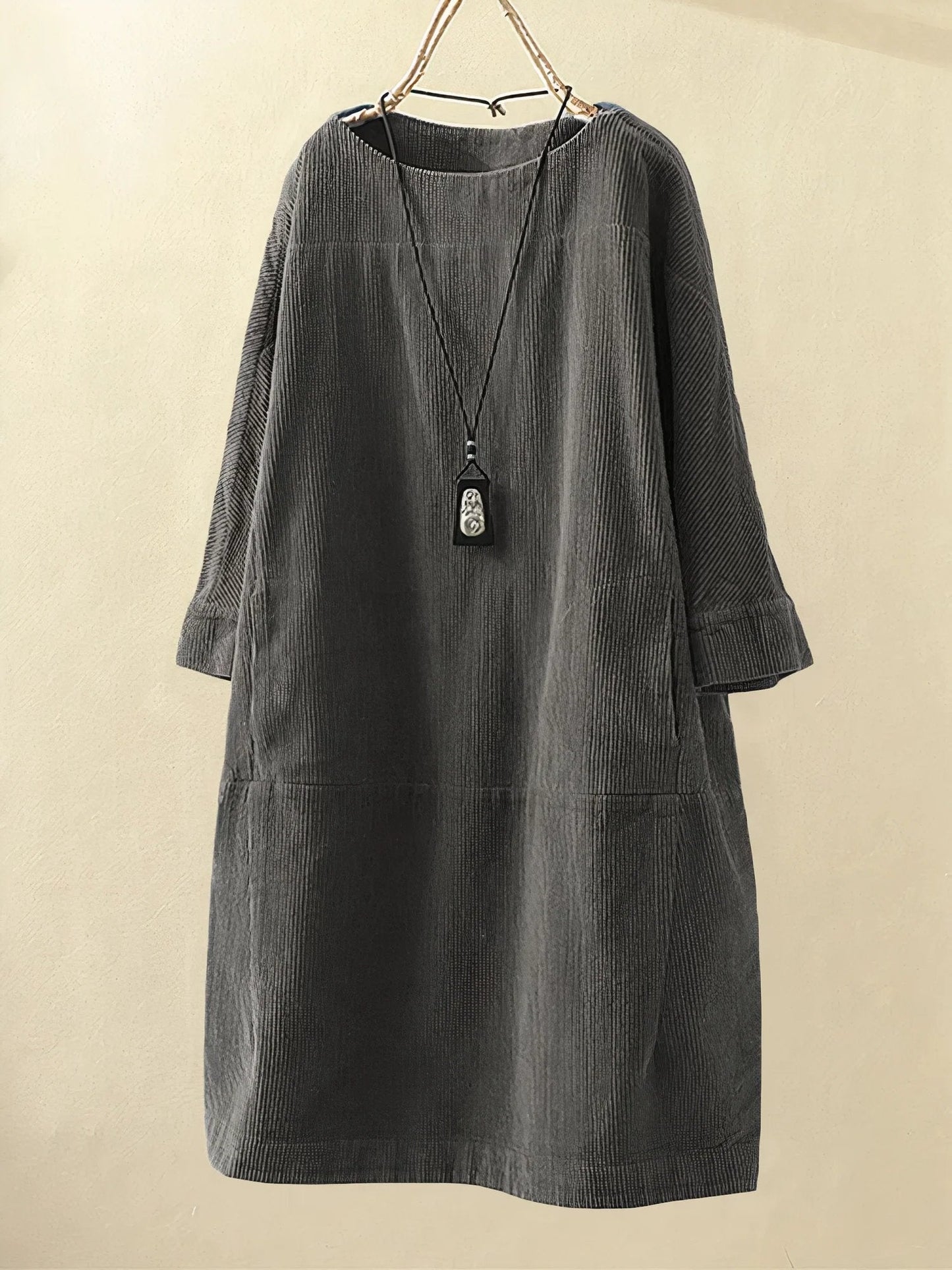 Vestido Casual Mujer – Túnica de Pana, Cómodo y Versátil