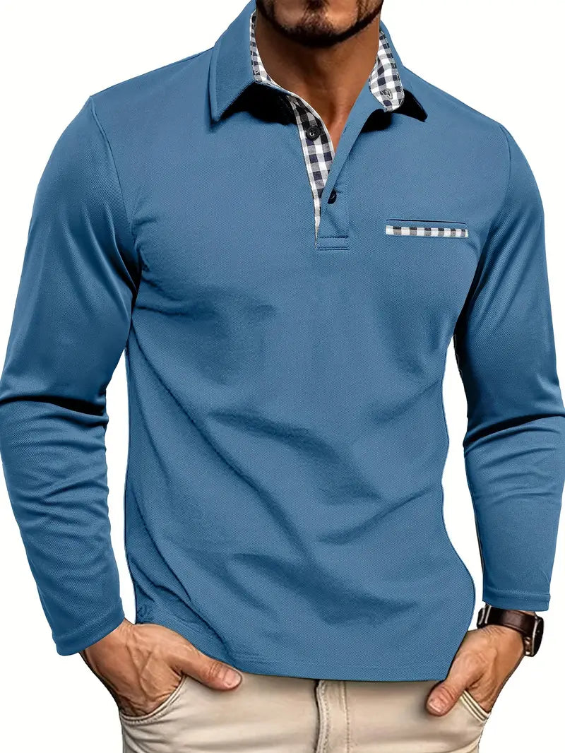 Polo de Hombre de Manga Larga – Elegante y Cómoda