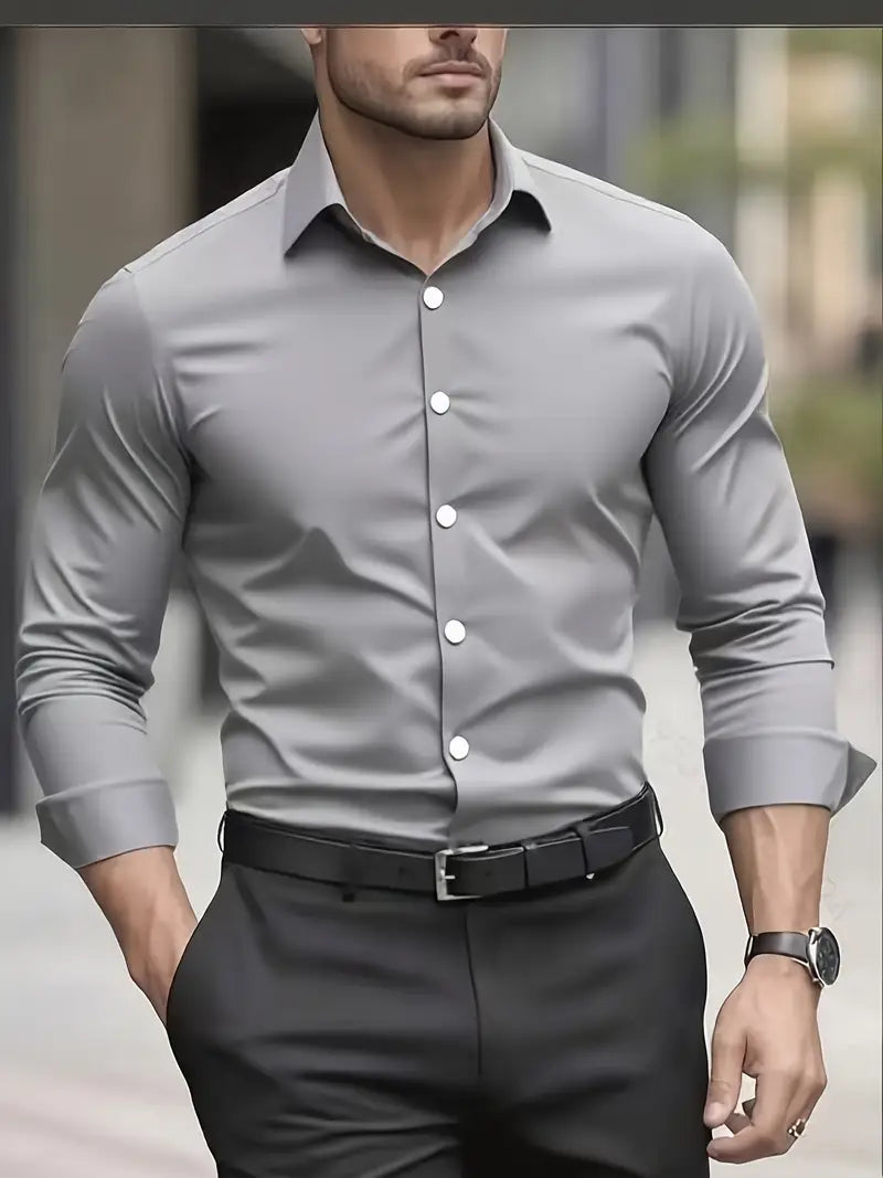 Camisa de Hombre – Perfecta para Oficina, Trabajo o Reuniones