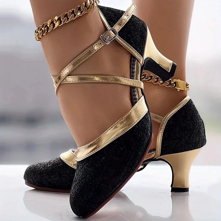 Aaliah | Elegante sandalia de tacón grueso