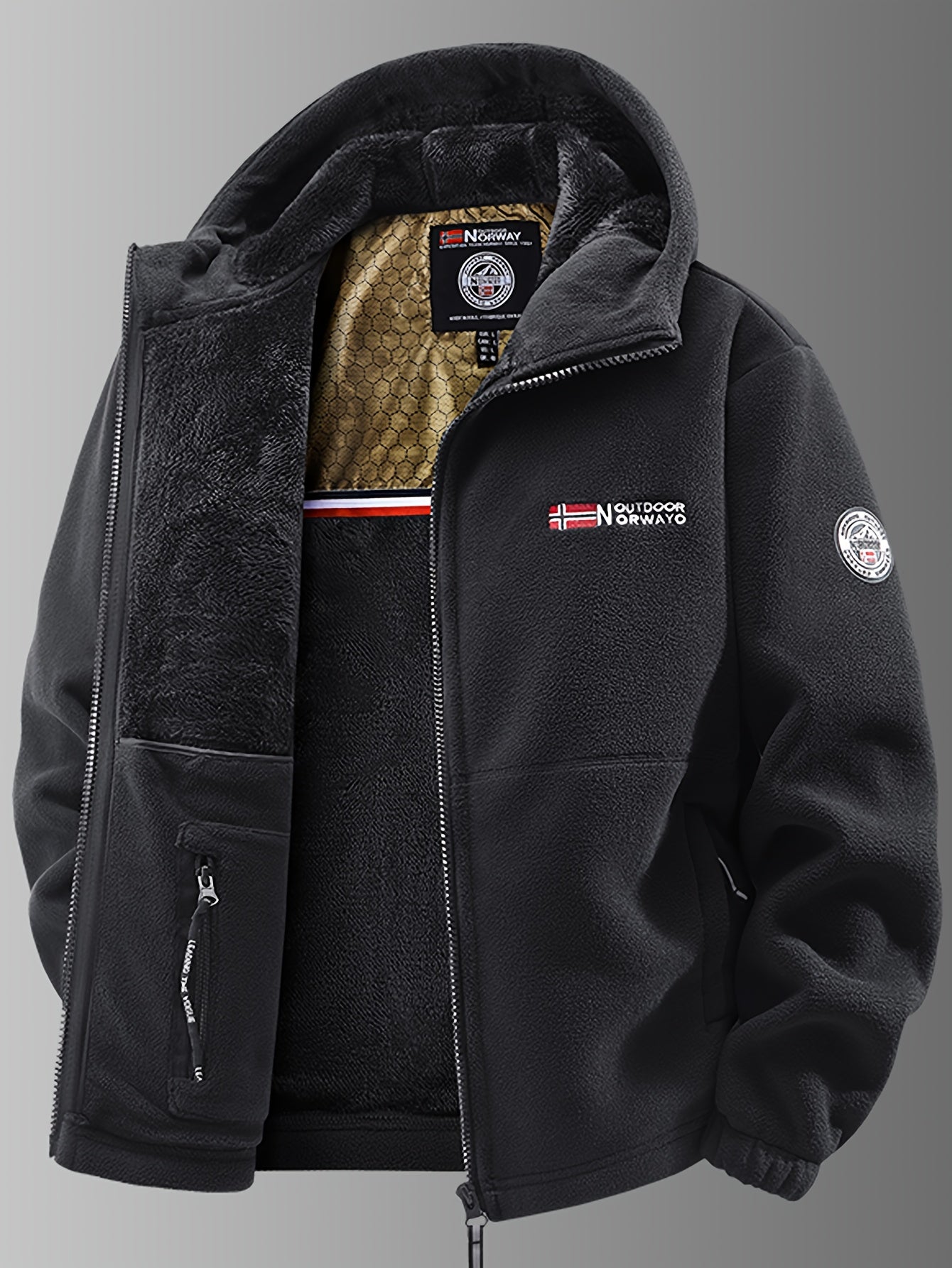 Chaqueta hombre térmica cálida resistente frío otoño-invierno