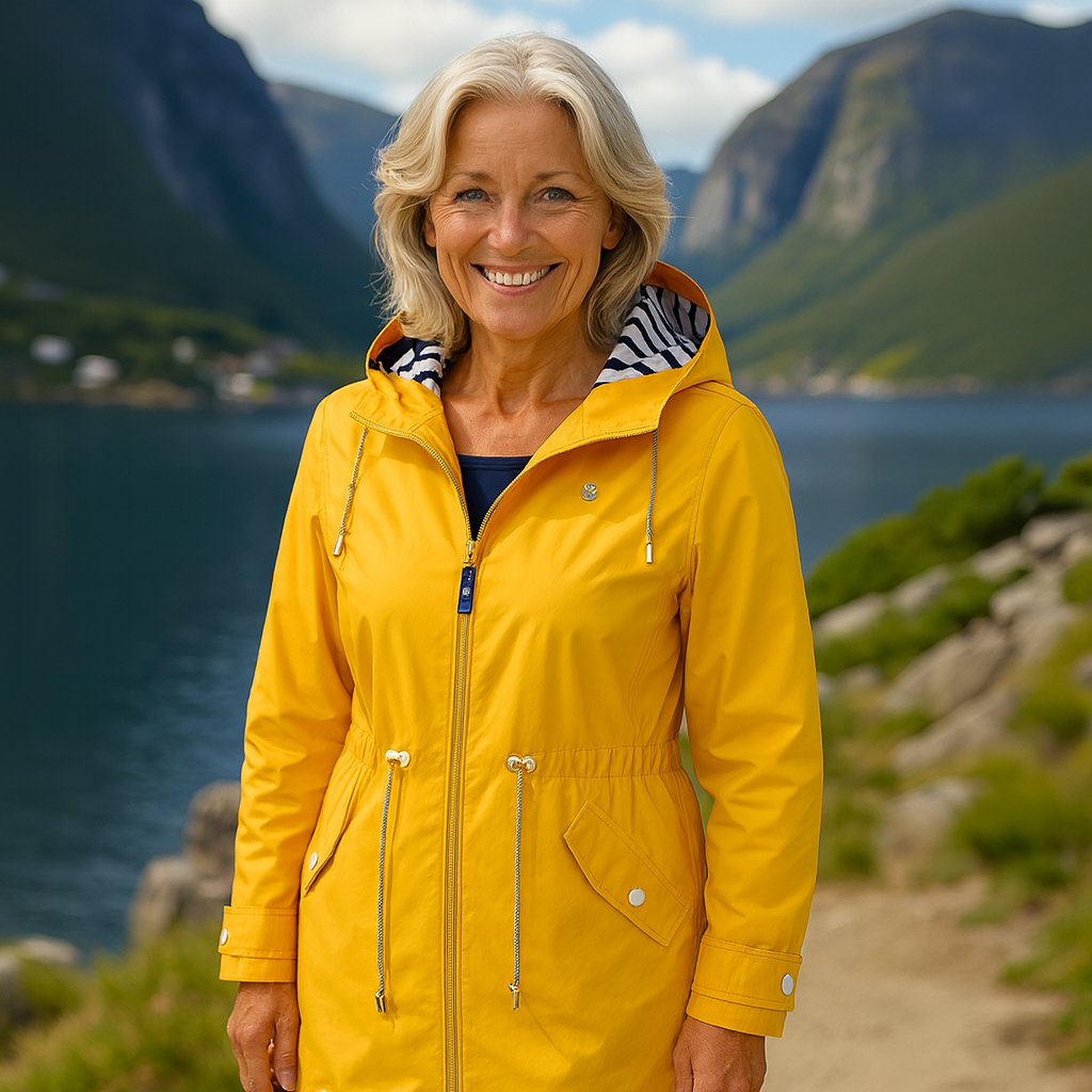 Chaqueta Larga Impermeable – Protección y Moda para Mujer