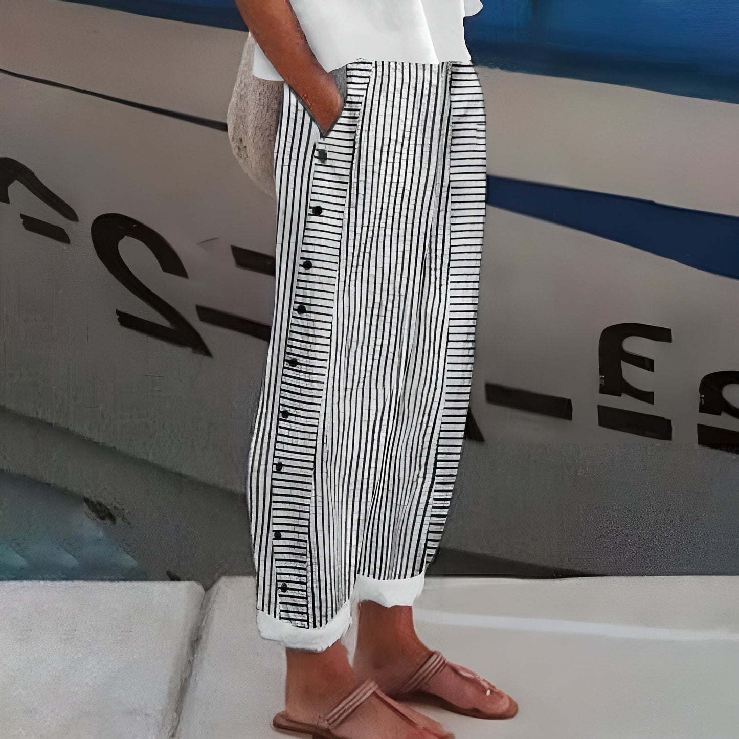 Suzie | Pantalones de lino ligero