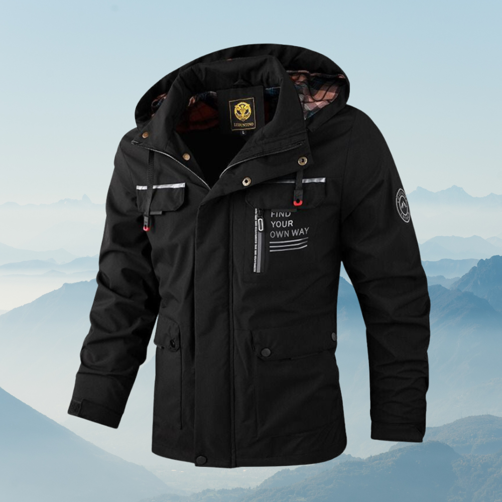 Sam | Chaqueta cortavientos ultraligera con capucha y múltiples bolsillos para hombre