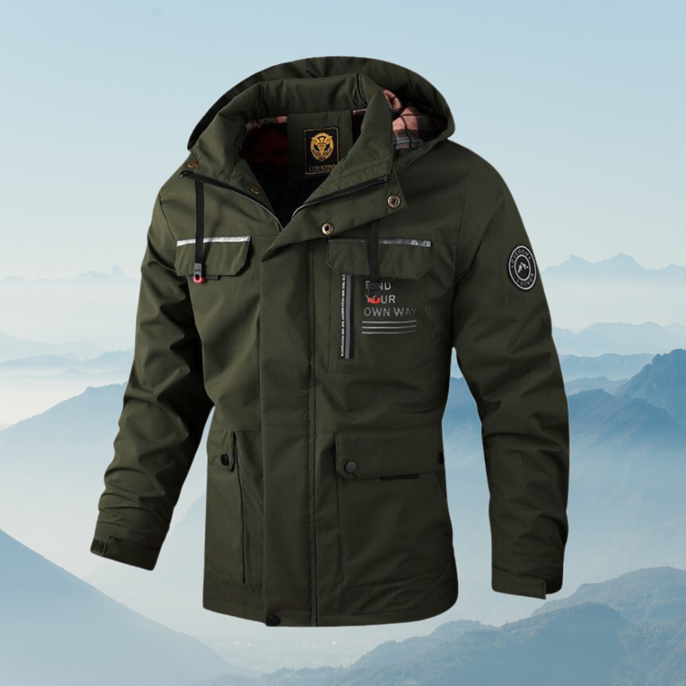Sam | Chaqueta cortavientos ultraligera con capucha y múltiples bolsillos para hombre