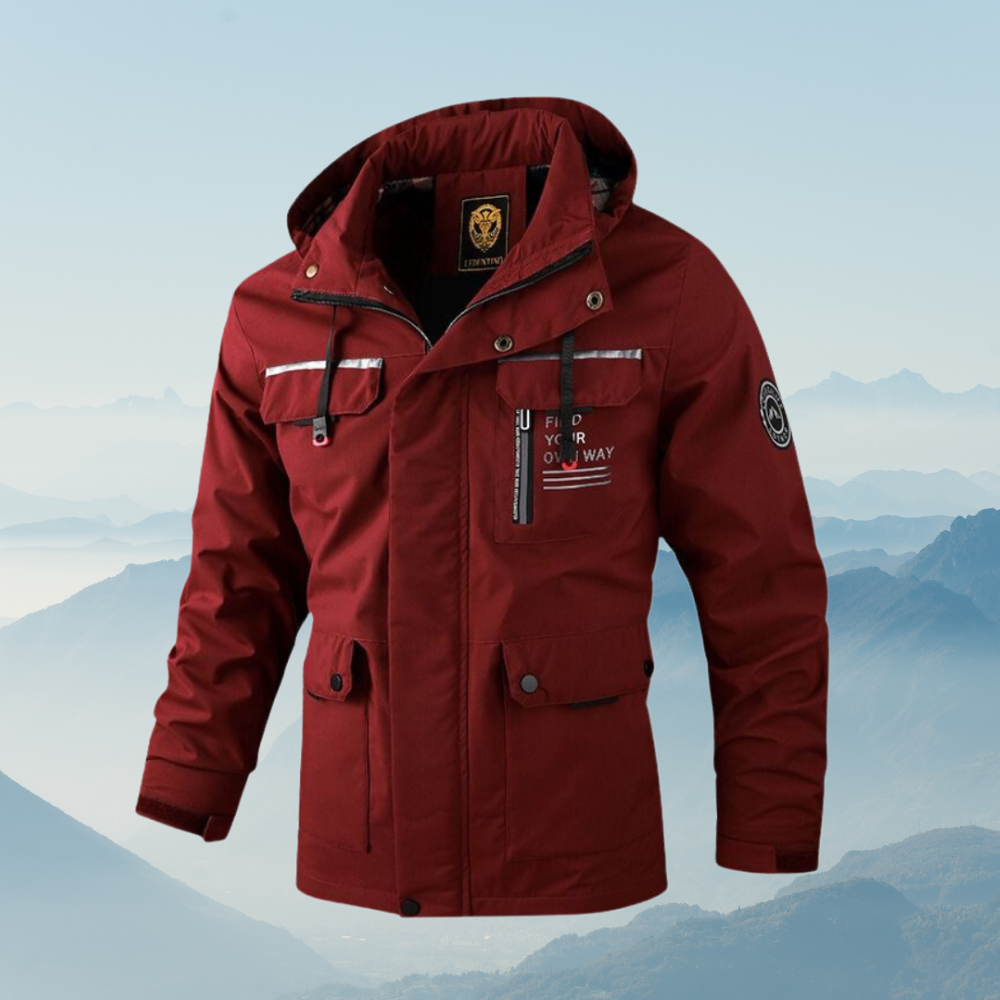 Sam | Chaqueta cortavientos ultraligera con capucha y múltiples bolsillos para hombre