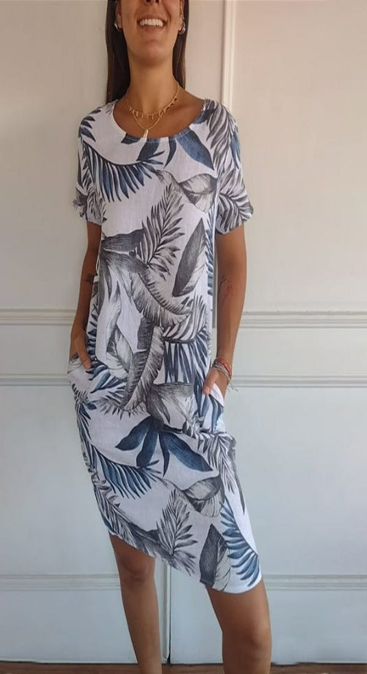 Vestido de mujer suave y confortable para primavera y verano
