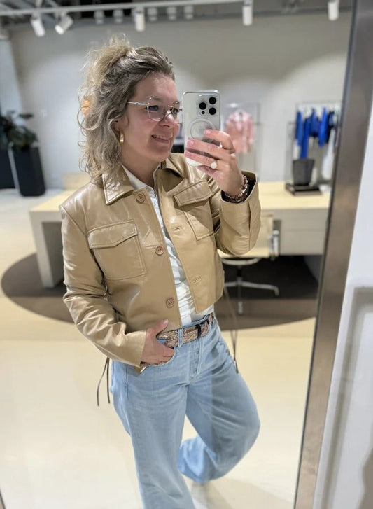 Chaqueta marrón claro